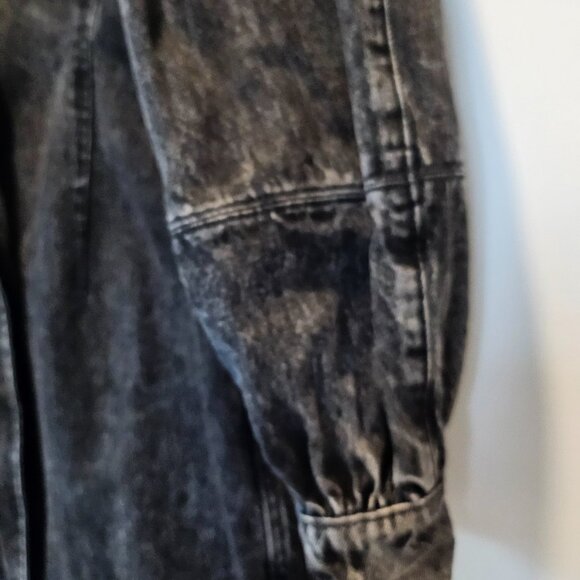 GANNI Acid Wash Denim Wrap Dress - Picture 5 of 13